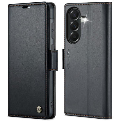 CaseMe 023 Butterfly Buckle Litchi Texture RFID Anti-theft Leather Phone Case, For Galaxy A17 / A18, For Galaxy S26 FE 5G, For Galaxy S26+ 5G, For Galaxy S26 Ultra 5G, For Galaxy S26 5G, For Galaxy A57 5G, For Galaxy A37 5G, For Galaxy A27 5G