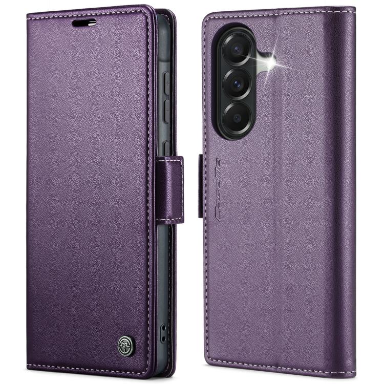 CaseMe 023 Butterfly Buckle Litchi Texture RFID Anti-theft Leather Phone Case, For Galaxy A17 / A18, For Galaxy S26 FE 5G, For Galaxy S26+ 5G, For Galaxy S26 Ultra 5G, For Galaxy S26 5G, For Galaxy A57 5G, For Galaxy A37 5G, For Galaxy A27 5G