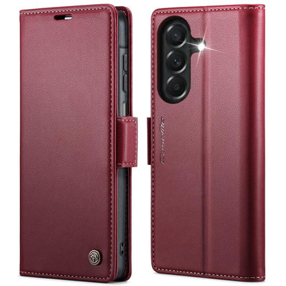 CaseMe 023 Butterfly Buckle Litchi Texture RFID Anti-theft Leather Phone Case, For Galaxy A17 / A18, For Galaxy S26 FE 5G, For Galaxy S26+ 5G, For Galaxy S26 Ultra 5G, For Galaxy S26 5G, For Galaxy A57 5G, For Galaxy A37 5G, For Galaxy A27 5G