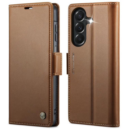 CaseMe 023 Butterfly Buckle Litchi Texture RFID Anti-theft Leather Phone Case, For Galaxy A17 / A18, For Galaxy S26 FE 5G, For Galaxy S26+ 5G, For Galaxy S26 Ultra 5G, For Galaxy S26 5G, For Galaxy A57 5G, For Galaxy A37 5G, For Galaxy A27 5G