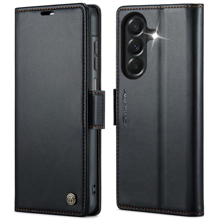 CaseMe 023 Butterfly Buckle Litchi Texture RFID Anti-theft Leather Phone Case, For Galaxy A17 / A18, For Galaxy S26 FE 5G, For Galaxy S26+ 5G, For Galaxy S26 Ultra 5G, For Galaxy S26 5G, For Galaxy A57 5G, For Galaxy A37 5G, For Galaxy A27 5G