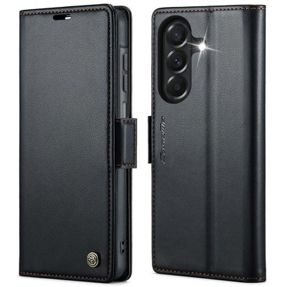 CaseMe 023 Butterfly Buckle Litchi Texture RFID Anti-theft Leather Phone Case, For Galaxy A17 / A18, For Galaxy S26 FE 5G, For Galaxy S26+ 5G, For Galaxy S26 Ultra 5G, For Galaxy S26 5G, For Galaxy A57 5G, For Galaxy A37 5G, For Galaxy A27 5G