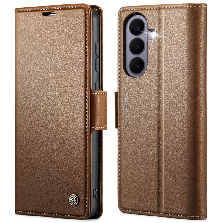 CaseMe 023 Butterfly Buckle Litchi Texture RFID Anti-theft Leather Phone Case, For Galaxy A17 / A18, For Galaxy S26 FE 5G, For Galaxy S26+ 5G, For Galaxy S26 Ultra 5G, For Galaxy S26 5G, For Galaxy A57 5G, For Galaxy A37 5G, For Galaxy A27 5G