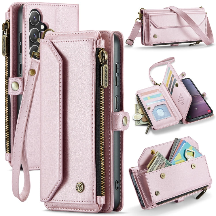 CaseMe C36 Card Slots Zipper Wallet RFID Anti-theft Leather Phone Case, For Galaxy A17 4G, For Galaxy Z Fold7, For Galaxy S25 Edge 5G, For Galaxy A56 5G, For Galaxy A36, For Galaxy S24 FE 5G
