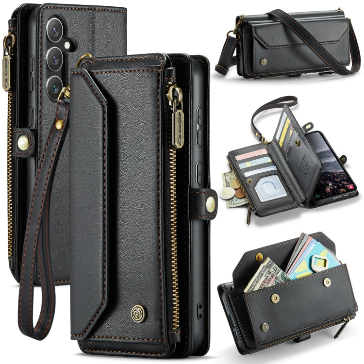 CaseMe C36 Card Slots Zipper Wallet RFID Anti-theft Leather Phone Case, For Galaxy A17 4G, For Galaxy Z Fold7, For Galaxy S25 Edge 5G, For Galaxy A56 5G, For Galaxy A36, For Galaxy S24 FE 5G