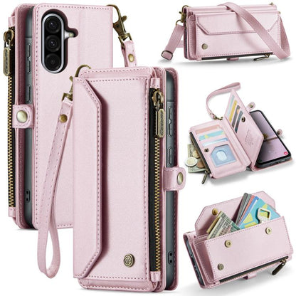 CaseMe C36 Card Slots Zipper Wallet RFID Anti-theft Leather Phone Case, For Galaxy A17 4G, For Galaxy Z Fold7, For Galaxy S25 Edge 5G, For Galaxy A56 5G, For Galaxy A36, For Galaxy S24 FE 5G