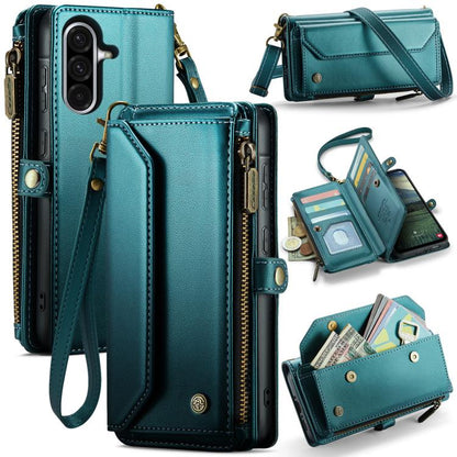 CaseMe C36 Card Slots Zipper Wallet RFID Anti-theft Leather Phone Case, For Galaxy A17 4G, For Galaxy Z Fold7, For Galaxy S25 Edge 5G, For Galaxy A56 5G, For Galaxy A36, For Galaxy S24 FE 5G