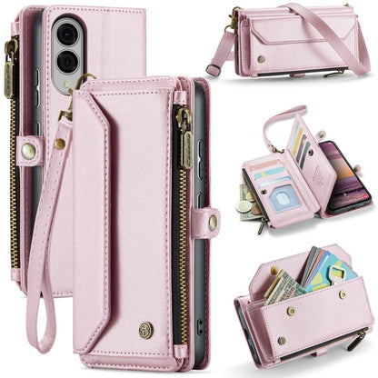 CaseMe C36 Card Slots Zipper Wallet RFID Anti-theft Leather Phone Case, For Galaxy A17 4G, For Galaxy Z Fold7, For Galaxy S25 Edge 5G, For Galaxy A56 5G, For Galaxy A36, For Galaxy S24 FE 5G
