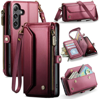 CaseMe C36 Card Slots Zipper Wallet RFID Anti-theft Leather Phone Case, For Galaxy Z Fold8 5G, For Galaxy S26 FE 5G, For Galaxy Z Fold8 Ultra 5G, For Galaxy S26+ 5G, For Galaxy S26 Ultra 5G, For Galaxy S26 5G, For Galaxy A57 5G, For Galaxy A37 5G      ...