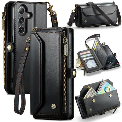 CaseMe C36 Card Slots Zipper Wallet RFID Anti-theft Leather Phone Case, For Galaxy Z Fold8 5G, For Galaxy S26 FE 5G, For Galaxy Z Fold8 Ultra 5G, For Galaxy S26+ 5G, For Galaxy S26 Ultra 5G, For Galaxy S26 5G, For Galaxy A57 5G, For Galaxy A37 5G      ...