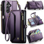 CaseMe C36 Card Slots Zipper Wallet RFID Anti-theft Leather Phone Case, For Galaxy Z Fold8 5G, For Galaxy S26 FE 5G, For Galaxy Z Fold8 Ultra 5G, For Galaxy S26+ 5G, For Galaxy S26 Ultra 5G, For Galaxy S26 5G, For Galaxy A57 5G, For Galaxy A37 5G      ...
