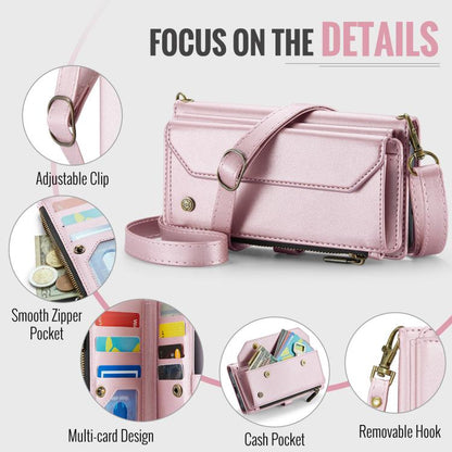 CaseMe C36 Card Slots Zipper Wallet RFID Anti-theft Leather Phone Case, For Galaxy A17 4G, For Galaxy Z Fold7, For Galaxy S25 Edge 5G, For Galaxy A56 5G, For Galaxy A36, For Galaxy S24 FE 5G