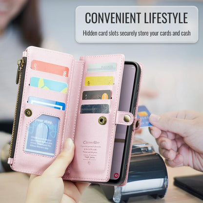 CaseMe C36 Card Slots Zipper Wallet RFID Anti-theft Leather Phone Case, For Galaxy A17 4G, For Galaxy Z Fold7, For Galaxy S25 Edge 5G, For Galaxy A56 5G, For Galaxy A36, For Galaxy S24 FE 5G