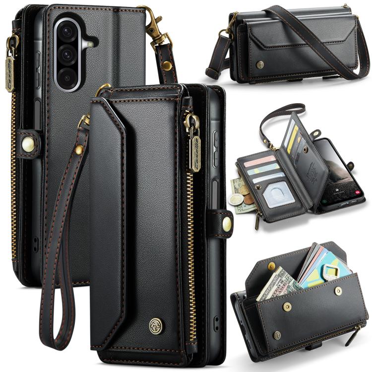 CaseMe C36 Card Slots Zipper Wallet RFID Anti-theft Leather Phone Case