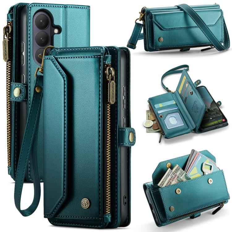 CaseMe C36 Card Slots Zipper Wallet RFID Anti-theft Leather Phone Case, For Samsung Galaxy S26+ 5G, For Samsung Galaxy S26 Ultra 5G, For Samsung Galaxy S26 5G, For Samsung Galaxy S25 FE 5G, For Samsung Galaxy A17 4G, For Samsung Galaxy Z Fold7         ...