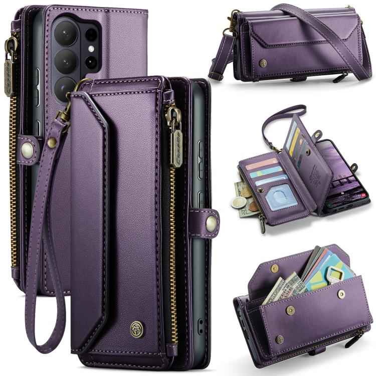 CaseMe C36 Card Slots Zipper Wallet RFID Anti-theft Leather Phone Case, For Samsung Galaxy S26+ 5G, For Samsung Galaxy S26 Ultra 5G, For Samsung Galaxy S26 5G, For Samsung Galaxy S25 FE 5G, For Samsung Galaxy A17 4G, For Samsung Galaxy Z Fold7         ...