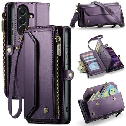 CaseMe C36 Card Slots Zipper Wallet RFID Anti-theft Leather Phone Case, For Galaxy Z Fold8 5G, For Galaxy S26 FE 5G, For Galaxy Z Fold8 Ultra 5G, For Galaxy S26+ 5G, For Galaxy S26 Ultra 5G, For Galaxy S26 5G, For Galaxy A57 5G, For Galaxy A37 5G      ...