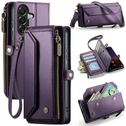 CaseMe C36 Card Slots Zipper Wallet RFID Anti-theft Leather Phone Case, For Galaxy Z Fold8 5G, For Galaxy S26 FE 5G, For Galaxy Z Fold8 Ultra 5G, For Galaxy S26+ 5G, For Galaxy S26 Ultra 5G, For Galaxy S26 5G, For Galaxy A57 5G, For Galaxy A37 5G      ...