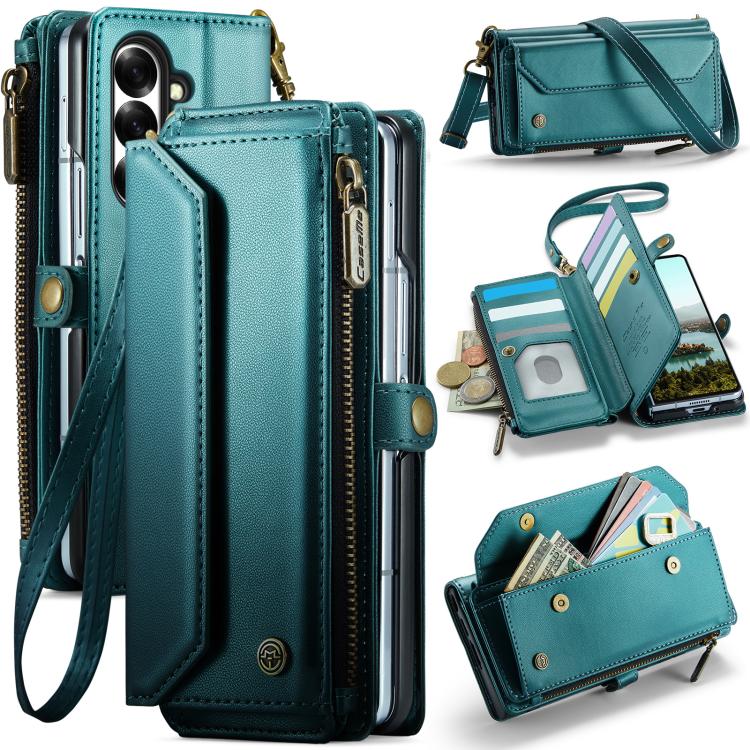 CaseMe C36 Card Slots Zipper Wallet RFID Anti-theft Leather Phone Case, For Galaxy Z Fold8 5G, For Galaxy S26 FE 5G, For Galaxy Z Fold8 Ultra 5G, For Galaxy S26+ 5G, For Galaxy S26 Ultra 5G, For Galaxy S26 5G, For Galaxy A57 5G, For Galaxy A37 5G      ...