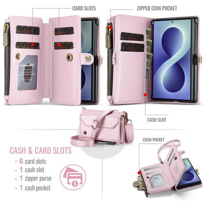 CaseMe C36 Card Slots Zipper Wallet RFID Anti-theft Leather Phone Case, For Galaxy Z Fold8 5G, For Galaxy S26 FE 5G, For Galaxy Z Fold8 Ultra 5G, For Galaxy S26+ 5G, For Galaxy S26 Ultra 5G, For Galaxy S26 5G, For Galaxy A57 5G, For Galaxy A37 5G      ...