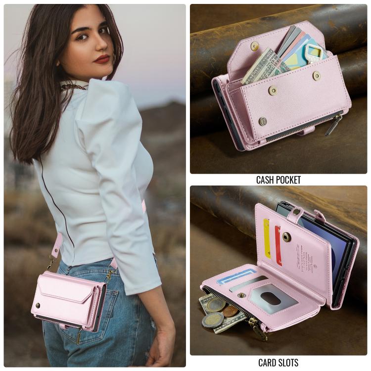 CaseMe C36 Card Slots Zipper Wallet RFID Anti-theft Leather Phone Case, For Galaxy Z Fold8 5G, For Galaxy S26 FE 5G, For Galaxy Z Fold8 Ultra 5G, For Galaxy S26+ 5G, For Galaxy S26 Ultra 5G, For Galaxy S26 5G, For Galaxy A57 5G, For Galaxy A37 5G      ...