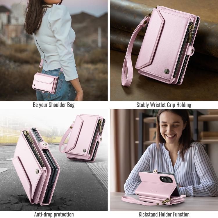 CaseMe C36 Card Slots Zipper Wallet RFID Anti-theft Leather Phone Case, For Galaxy Z Fold8 5G, For Galaxy S26 FE 5G, For Galaxy Z Fold8 Ultra 5G, For Galaxy S26+ 5G, For Galaxy S26 Ultra 5G, For Galaxy S26 5G, For Galaxy A57 5G, For Galaxy A37 5G      ...