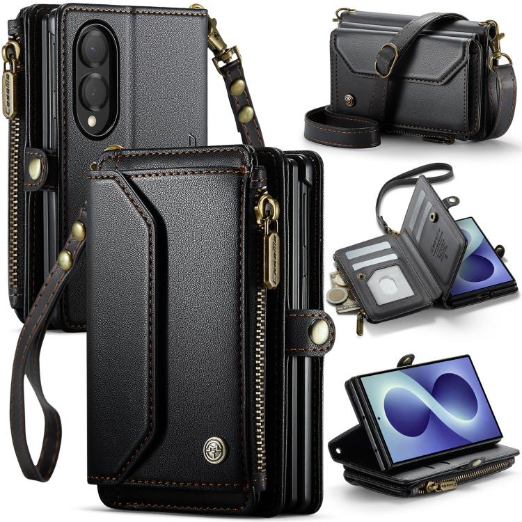 CaseMe C36 Card Slots Zipper Wallet RFID Anti-theft Leather Phone Case, For Galaxy Z Fold8 5G, For Galaxy S26 FE 5G, For Galaxy Z Fold8 Ultra 5G, For Galaxy S26+ 5G, For Galaxy S26 Ultra 5G, For Galaxy S26 5G, For Galaxy A57 5G, For Galaxy A37 5G      ...