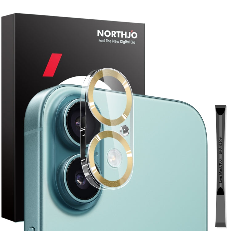 NORTHJO Camera Lens Protector CD Veins 3D Tempered Glass Film