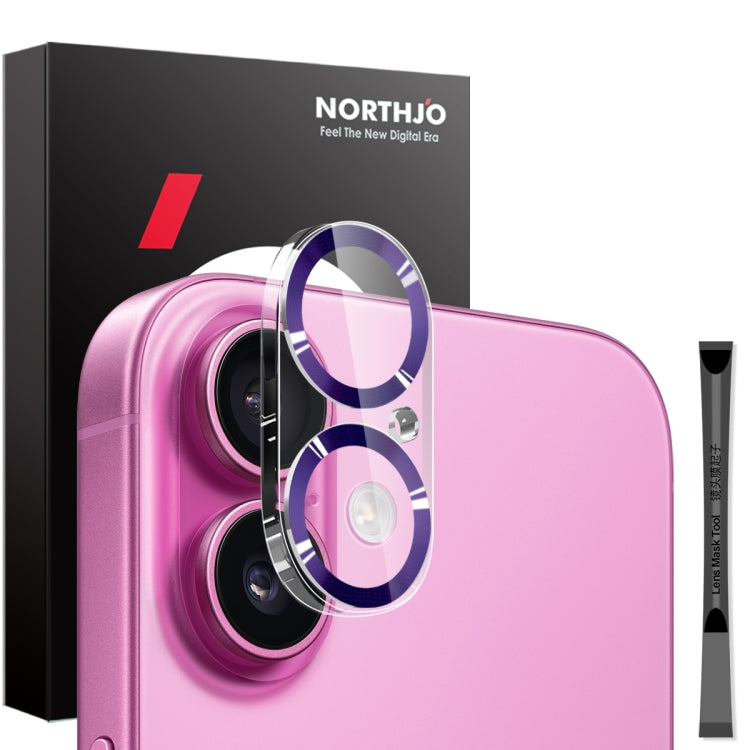 NORTHJO Camera Lens Protector CD Veins 3D Tempered Glass Film