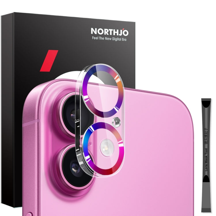 NORTHJO Camera Lens Protector CD Veins 3D Tempered Glass Film