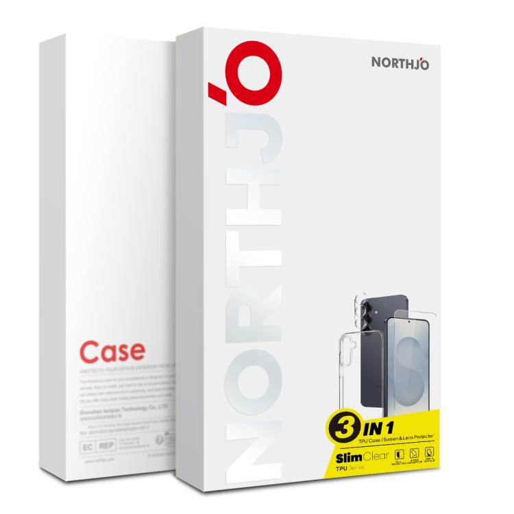 NORTHJO TPU Case with Screen and Lens Film, Support Fingerprint Unlock, For Samsung Galaxy S26+ 5G, For Samsung Galaxy S26 Ultra 5G, For Samsung Galaxy S26 5G, For Samsung Galaxy S25 Edge 5G, For Samsung Galaxy S25 5G, For Samsung Galaxy S25+ 5G       ...