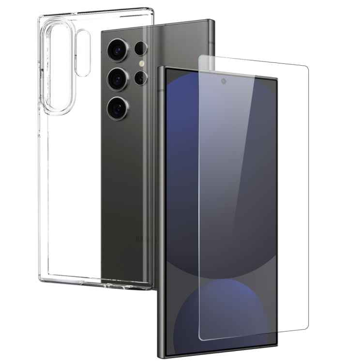 NORTHJO TPU Case with Screen Film, Support Fingerprint Unlock, For Samsung Galaxy S26+ 5G, For Samsung Galaxy S26 Ultra 5G, For Samsung Galaxy S26 5G, For Samsung Galaxy S25 Edge 5G, For Samsung Galaxy S25 5G, For Samsung Galaxy S25+ 5G                ...