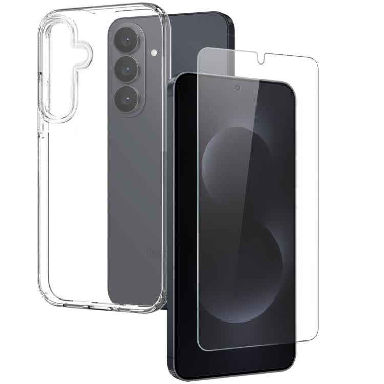 NORTHJO TPU Case with Screen Film, Support Fingerprint Unlock, For Samsung Galaxy S26+ 5G, For Samsung Galaxy S26 Ultra 5G, For Samsung Galaxy S26 5G, For Samsung Galaxy S25 Edge 5G, For Samsung Galaxy S25 5G, For Samsung Galaxy S25+ 5G                ...