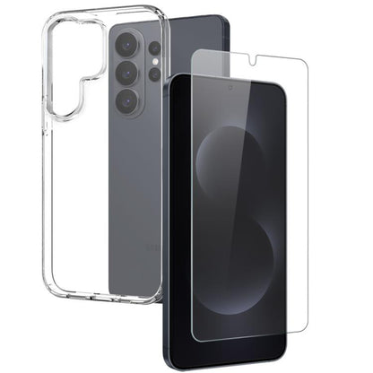 NORTHJO TPU Case with Screen Film, Support Fingerprint Unlock, For Samsung Galaxy S26+ 5G, For Samsung Galaxy S26 Ultra 5G, For Samsung Galaxy S26 5G, For Samsung Galaxy S25 Edge 5G, For Samsung Galaxy S25 5G, For Samsung Galaxy S25+ 5G                ...