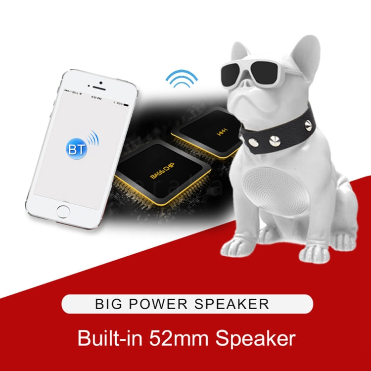 CH-M10 Bulldog Stereo Wireless Bluetooth Speaker, Support TF Card / U Disk / FM