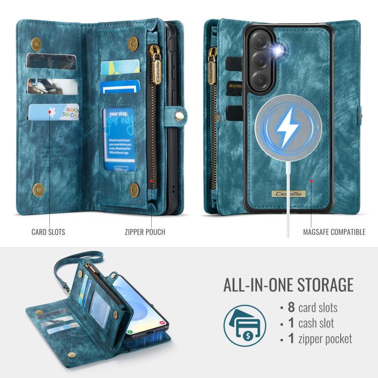 CaseMe 008 Detachable Multifunctional Leather Phone Case, For Samsung Galaxy S26+ 5G, For Samsung Galaxy S26 Ultra 5G, For Samsung Galaxy S26 5G, For Samsung Galaxy Z Fold7, For Samsung Galaxy S25 Edge 5G, For Samsung Galaxy A56 5G                     ...