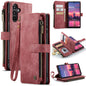 CaseMe C30 Card Slots Zipper Wallet Leather Phone Case, For Galaxy A56, For Galaxy A36, For Galaxy S25 5G, For Galaxy S25+ 5G, For Galaxy S25 Ultra 5G, For Galaxy A16 5G