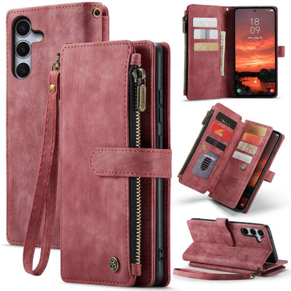 CaseMe C30 Card Slots Zipper Wallet Leather Phone Case, For Galaxy A56, For Galaxy A36, For Galaxy S25 5G, For Galaxy S25+ 5G, For Galaxy S25 Ultra 5G, For Galaxy A16 5G
