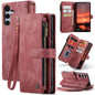 CaseMe C30 Card Slots Zipper Wallet Leather Phone Case, For Galaxy A56, For Galaxy A36, For Galaxy S25 5G, For Galaxy S25+ 5G, For Galaxy S25 Ultra 5G, For Galaxy A16 5G