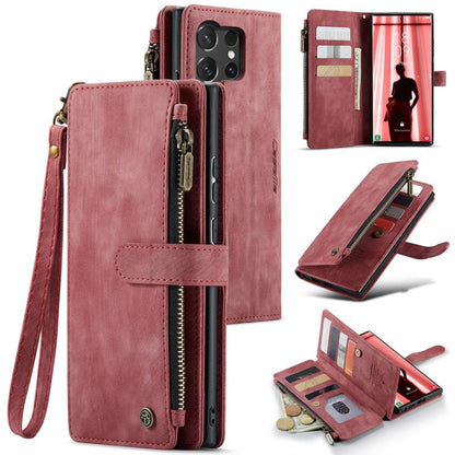 CaseMe C30 Card Slots Zipper Wallet Leather Phone Case, For Galaxy A56, For Galaxy A36, For Galaxy S25 5G, For Galaxy S25+ 5G, For Galaxy S25 Ultra 5G, For Galaxy A16 5G