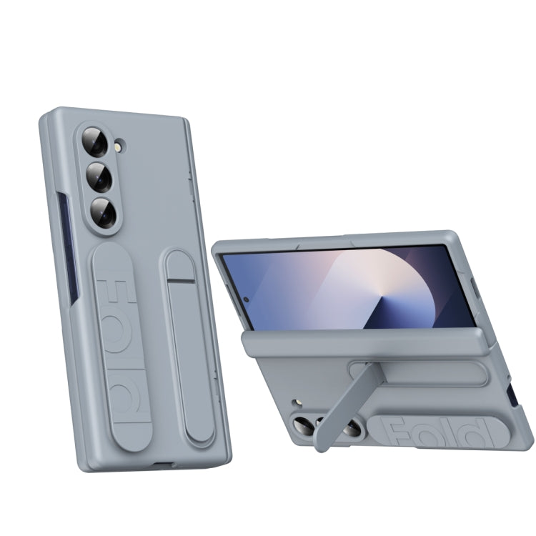 Bazher Shell Film Integrated Holder Shockproof Phone Case, For Galaxy Z Fold8 5G, For Galaxy Z Fold8 Ultra 5G, For Galaxy Z TriFold, For Galaxy Z Fold7 5G, For Galaxy Z Fold6 5G, For Galaxy Z Fold5 5G, For Galaxy Z Fold4, For Galaxy Z Fold3 5G