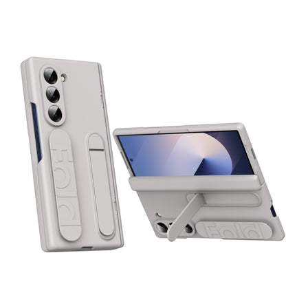 Bazher Shell Film Integrated Holder Shockproof Phone Case, For Galaxy Z Fold8 5G, For Galaxy Z Fold8 Ultra 5G, For Galaxy Z TriFold, For Galaxy Z Fold7 5G, For Galaxy Z Fold6 5G, For Galaxy Z Fold5 5G, For Galaxy Z Fold4, For Galaxy Z Fold3 5G