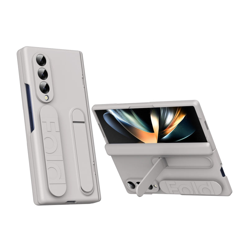 Bazher Shell Film Integrated Holder Shockproof Phone Case, For Galaxy Z Fold8 5G, For Galaxy Z Fold8 Ultra 5G, For Galaxy Z TriFold, For Galaxy Z Fold7 5G, For Galaxy Z Fold6 5G, For Galaxy Z Fold5 5G, For Galaxy Z Fold4, For Galaxy Z Fold3 5G