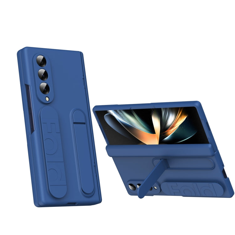 Bazher Shell Film Integrated Holder Shockproof Phone Case, For Galaxy Z Fold8 5G, For Galaxy Z Fold8 Ultra 5G, For Galaxy Z TriFold, For Galaxy Z Fold7 5G, For Galaxy Z Fold6 5G, For Galaxy Z Fold5 5G, For Galaxy Z Fold4, For Galaxy Z Fold3 5G