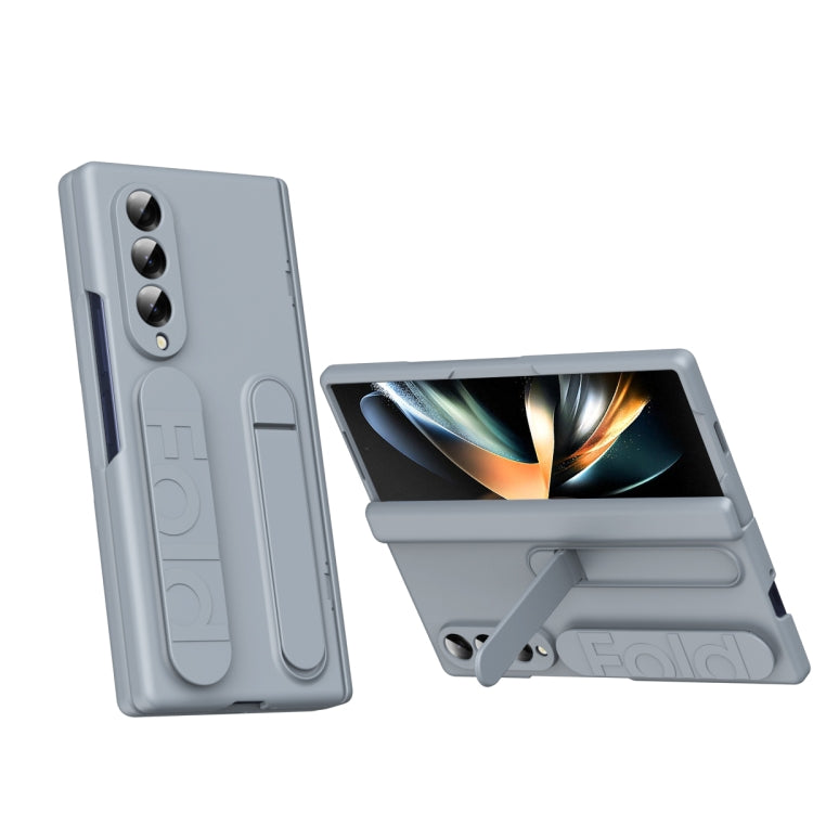 Bazher Shell Film Integrated Holder Shockproof Phone Case, For Galaxy Z Fold8 5G, For Galaxy Z Fold8 Ultra 5G, For Galaxy Z TriFold, For Galaxy Z Fold7 5G, For Galaxy Z Fold6 5G, For Galaxy Z Fold5 5G, For Galaxy Z Fold4, For Galaxy Z Fold3 5G