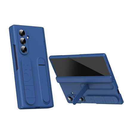 Bazher Shell Film Integrated Holder Shockproof Phone Case, For Galaxy Z Fold8 5G, For Galaxy Z Fold8 Ultra 5G, For Galaxy Z TriFold, For Galaxy Z Fold7 5G, For Galaxy Z Fold6 5G, For Galaxy Z Fold5 5G, For Galaxy Z Fold4, For Galaxy Z Fold3 5G