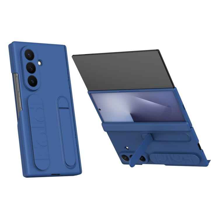 Bazher Shell Film Integrated Holder Shockproof Phone Case, For Samsung Galaxy Z TriFold, For Samsung Galaxy Z Fold7 5G, For Samsung Galaxy Z Fold6 5G, For Samsung Galaxy Z Fold5 5G, For Samsung Galaxy Z Fold4, For Samsung Galaxy Z Fold3 5G