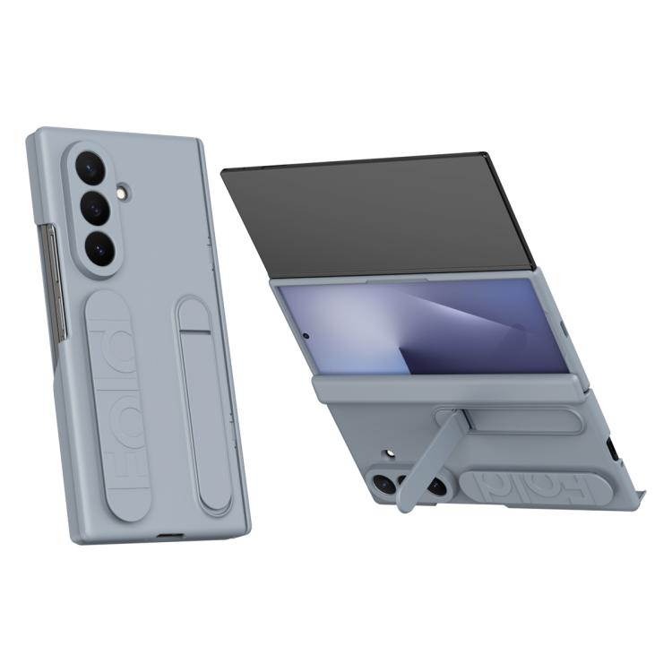 Bazher Shell Film Integrated Holder Shockproof Phone Case, For Galaxy Z Fold8 5G, For Galaxy Z Fold8 Ultra 5G, For Galaxy Z TriFold, For Galaxy Z Fold7 5G, For Galaxy Z Fold6 5G, For Galaxy Z Fold5 5G, For Galaxy Z Fold4, For Galaxy Z Fold3 5G