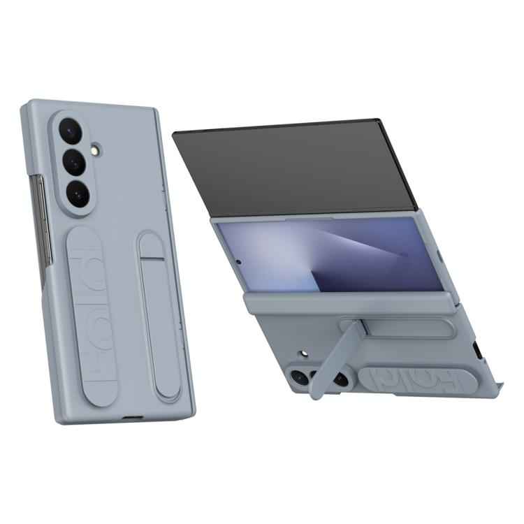 Bazher Shell Film Integrated Holder Shockproof Phone Case, For Samsung Galaxy Z TriFold, For Samsung Galaxy Z Fold7 5G, For Samsung Galaxy Z Fold6 5G, For Samsung Galaxy Z Fold5 5G, For Samsung Galaxy Z Fold4, For Samsung Galaxy Z Fold3 5G