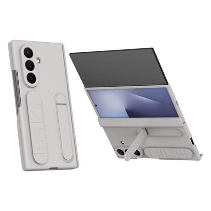 Bazher Shell Film Integrated Holder Shockproof Phone Case, For Galaxy Z Fold8 5G, For Galaxy Z Fold8 Ultra 5G, For Galaxy Z TriFold, For Galaxy Z Fold7 5G, For Galaxy Z Fold6 5G, For Galaxy Z Fold5 5G, For Galaxy Z Fold4, For Galaxy Z Fold3 5G